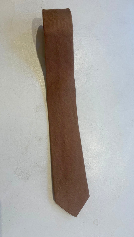 Brown Linnen Tie