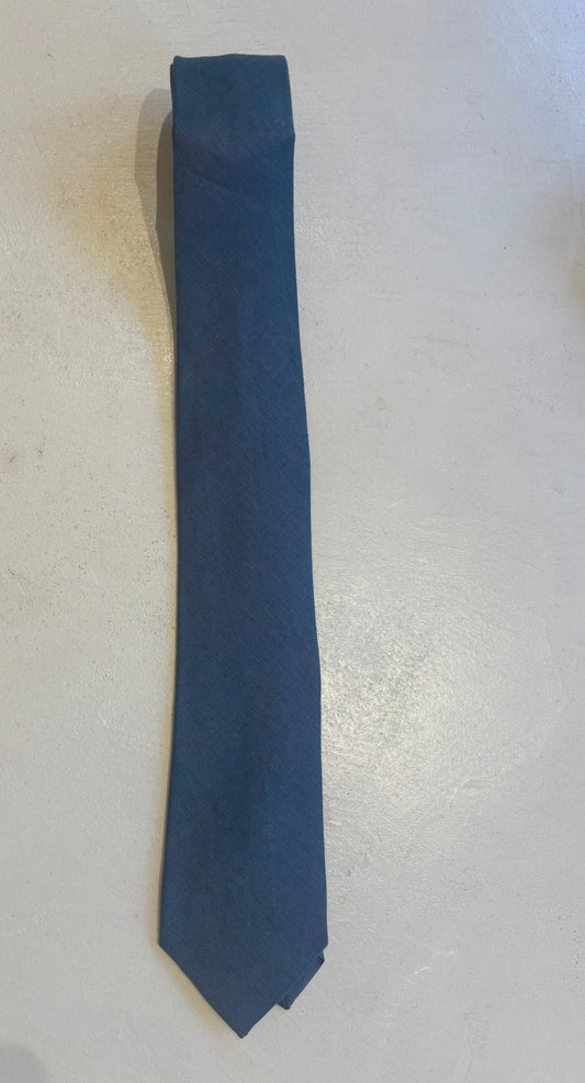 Blue Linnen Tie