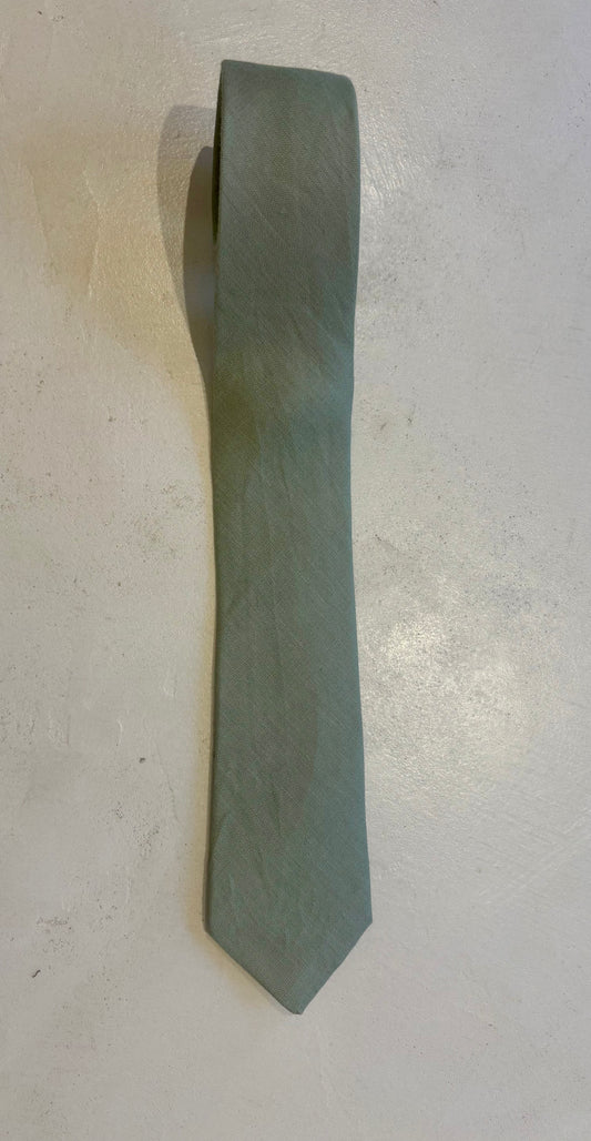 Green Linnen Tie