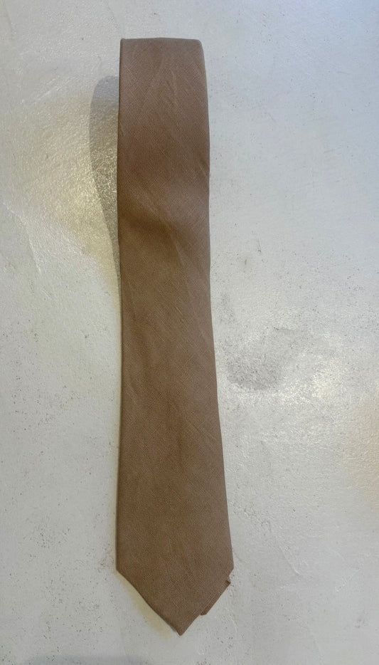 Beige Linnen Tie