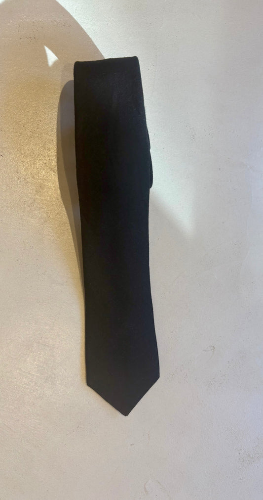 Black Linnen Tie