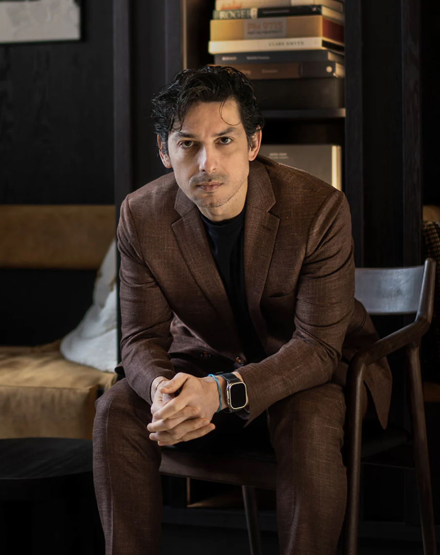 Textured brown bespoke suit on ambassador Marcelo Ballardin with casual styling by Atelier ACÀN custom tailoring
