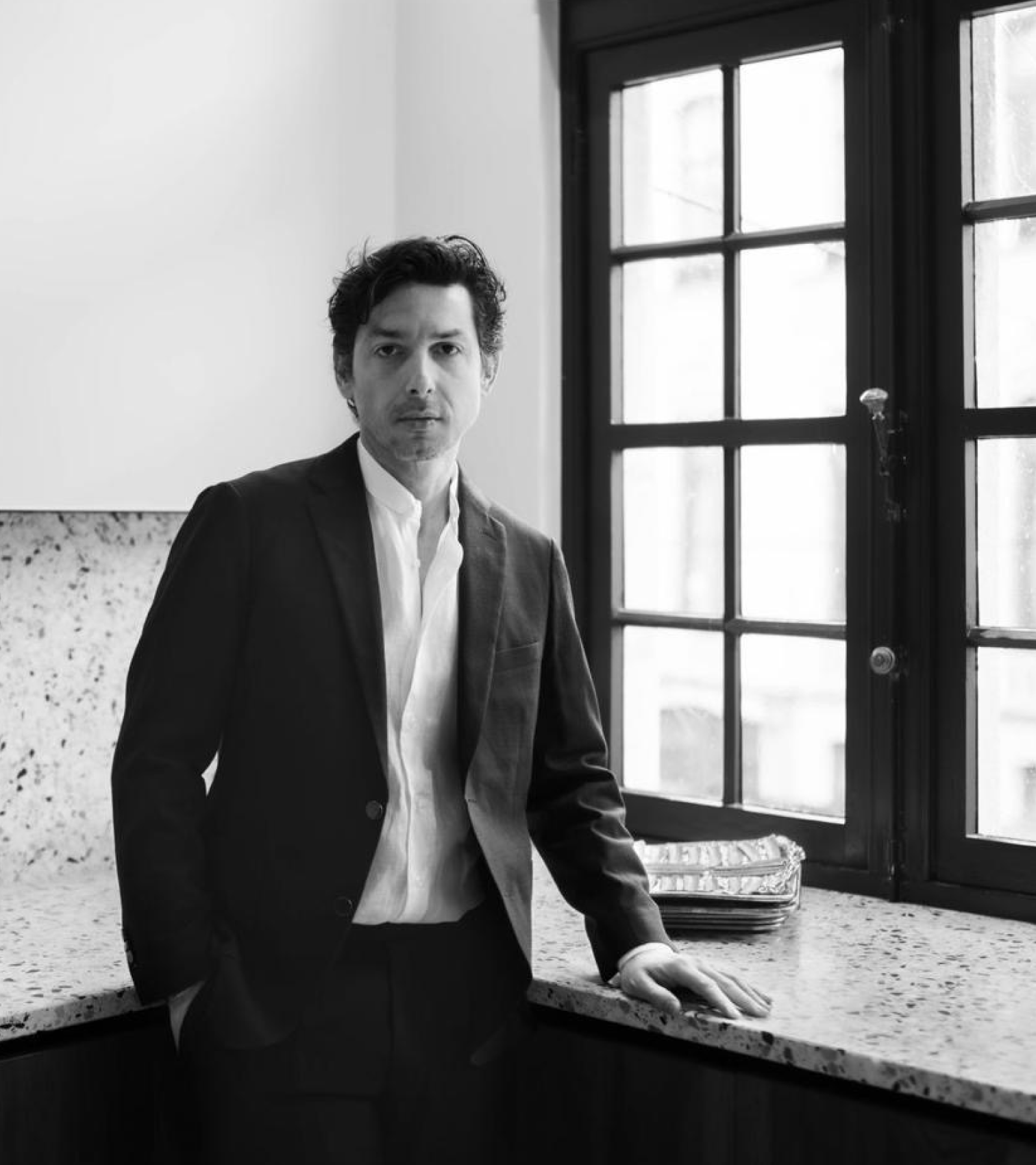 Marcelo Ballardin wearing a bespoke suit by Atelier ACÀN in Ghent and Antwerp.