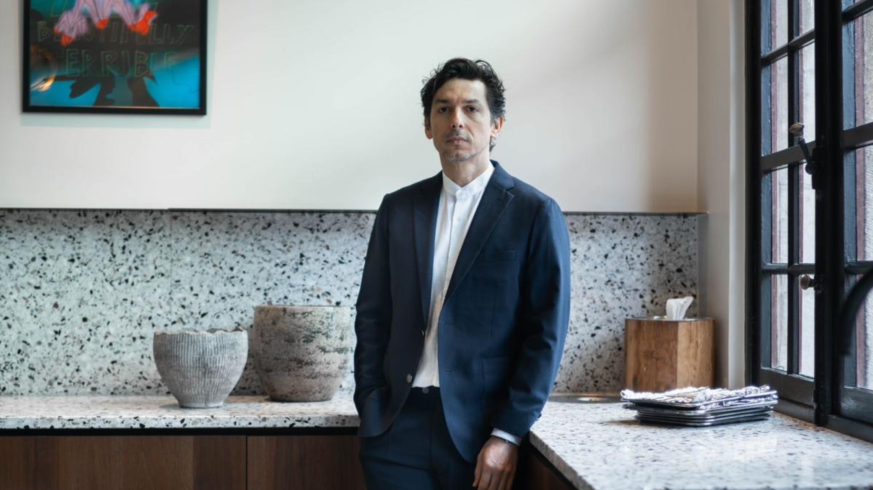 Marcelo Ballardin wearing a bespoke suit by Atelier ACÀN in Ghent and Antwerp.